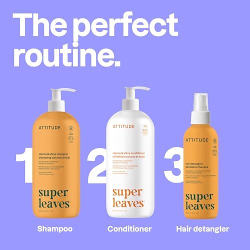ATTITUDE Volume and Shine Hair Shampoo for Thin Hair – EWG Verified, Plant-Based with Soy Protein & Cranberries, 32 Fl Oz - görsel 12