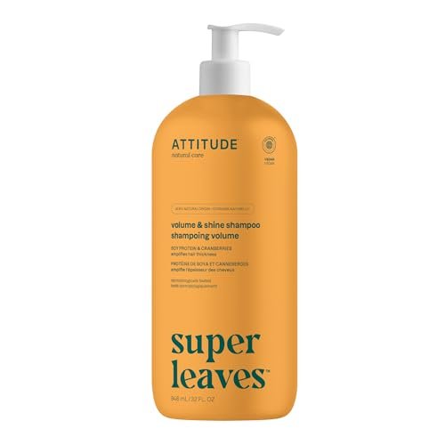 ATTITUDE Volume and Shine Hair Shampoo for Thin Hair – EWG Verified, Plant-Based with Soy Protein & Cranberries, 32 Fl Oz - görsel 2