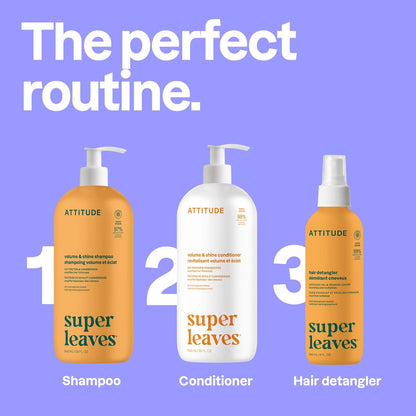 ATTITUDE Volume and Shine Hair Shampoo for Thin Hair – EWG Verified, Plant-Based with Soy Protein & Cranberries, 32 Fl Oz