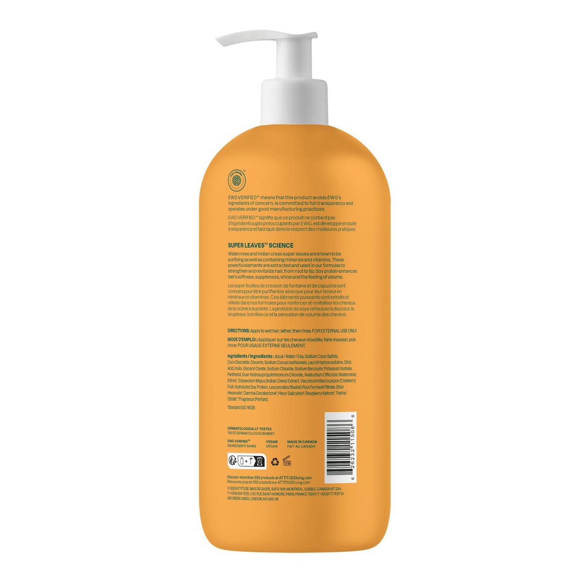 ATTITUDE Volume and Shine Hair Shampoo for Thin Hair – EWG Verified, Plant-Based with Soy Protein & Cranberries, 32 Fl Oz - görsel 13