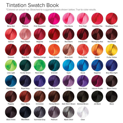 Red by Kiss Tintation Semi-Permanent Hair Color - Jet Black (2 Pack, 5 Fl Oz Each) | Aloe Vera & Argan Oil Formula