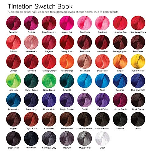 Red by Kiss Tintation Semi-Permanent Hair Color - Crimson 5 Fl Oz (Pack of 2) - Aloe Vera, Argan Oil, Olive Oil, Collagen & Keratin Infused - görsel 10
