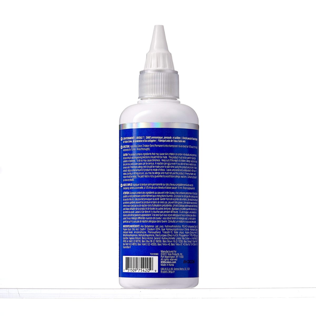 Red by Kiss Tintation Semi-Permanent Hair Color - Blue Moonlight (2 Pack, 5 Fl Oz Each) - Aloe Vera & Argan Oil Formula - görsel 3