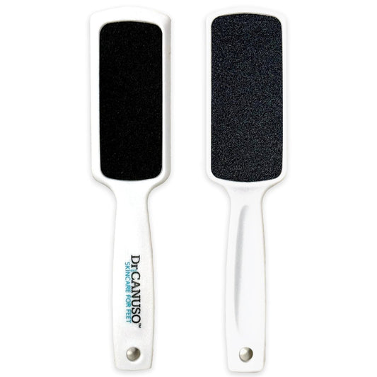 Dr. Canuso Double Sided Toenail Fungus Foot File Callus Remover – Stainless Steel Foot Scraper for Cracked Heels & Dead Skin, Wet & Dry Use