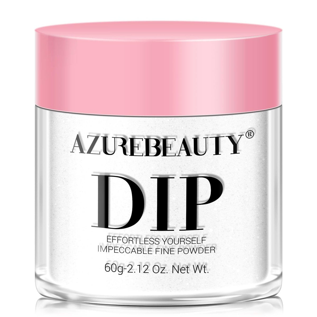 AZUREBEAUTY Dip Powder Clear Color Pro 60g - Transparent Acrylic Dipping Powder for French Nail Art, Odor-Free Long-Lasting Manicure at Home - görsel 1