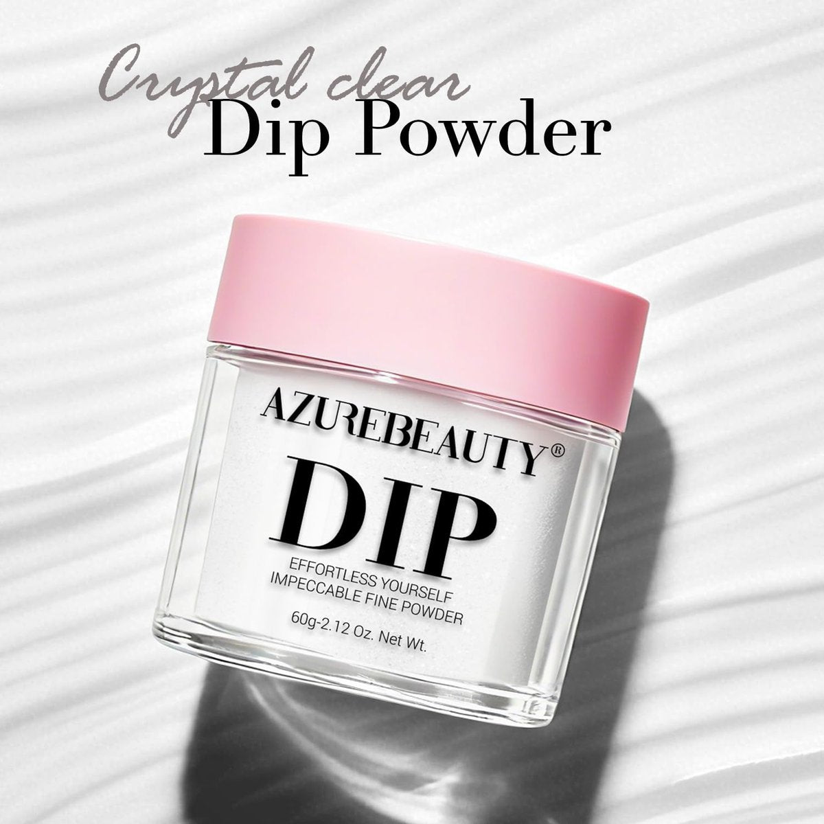 AZUREBEAUTY Dip Powder Clear Color Pro 60g - Transparent Acrylic Dipping Powder for French Nail Art, Odor-Free Long-Lasting Manicure at Home - görsel 17