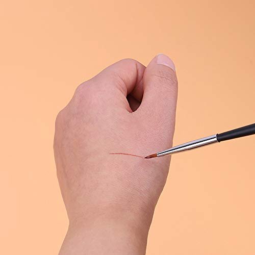 Ultra Fine Sable Eyeliner Brushes - 6 Pack for Precise Gel & Wet Powder Application - görsel 8
