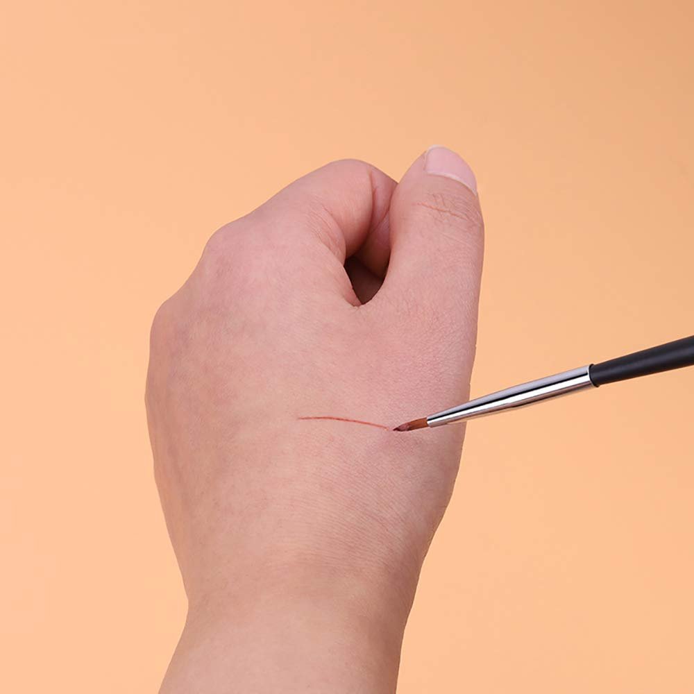 Ultra Fine Sable Eyeliner Brushes - 6 Pack for Precise Gel & Wet Powder Application - görsel 7