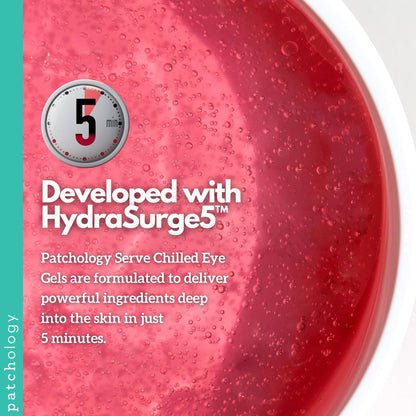 Patchology Serve Chilled Rosé Eye Gels – 15 Pairs of Under Eye Patches with Hyaluronic Acid for Puffy Eyes & Dark Circles Avelisse