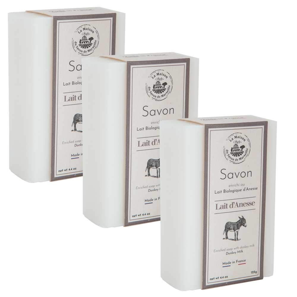 La Maison du Savon de Marseille French Soap - Organic Donkey Milk & Shea Butter, 5 x 115g Bars - görsel 3