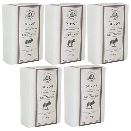 La Maison du Savon de Marseille French Soap - Organic Donkey Milk & Shea Butter, 5 x 115g Bars - görsel 2