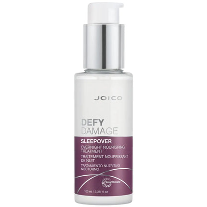 Joico Defy Damage Sleepover Overnight Nourishing Treatment – No Rinse, Instantly Softens & Smooths, Strengthens Bonds, Reduces Breakage & Split Ends, with Arginine & Keratin, 3.38 oz Avelisse