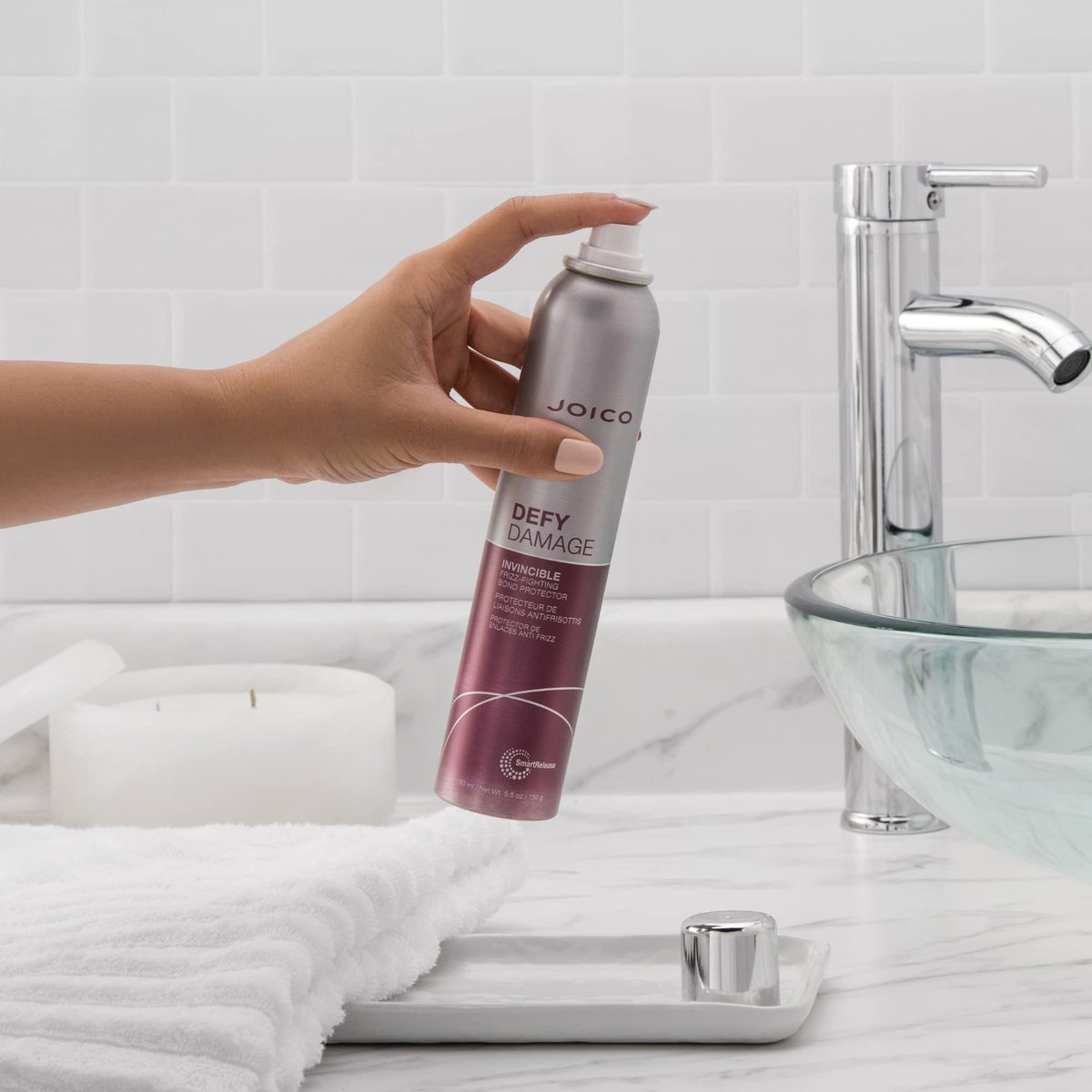 Joico Defy Damage Invincible Frizz-Fighting Bond Protector Leave-In Spray - 24 Hour Frizz Protection, Thermal Heat & Humidity Defense, Boost Shine, Reduce Breakage - 180mL Avelisse