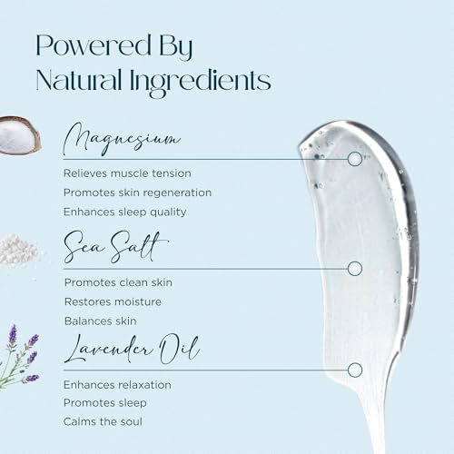 Ocean Soothe Flare Relief Bath Soak - Highly Concentrated Pure Magnesium Salts with Lavender Oil for Problematic & Dry Skin, Sensitive Skin Safe, 500mL Avelisse