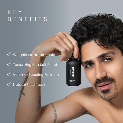 Alex Costa Sea-Salt Spray by Forte Series – Volumizing & Texturizing Hair Spray for Men, Beachy Surfer Hair, All Hair Types, 4 oz Avelisse