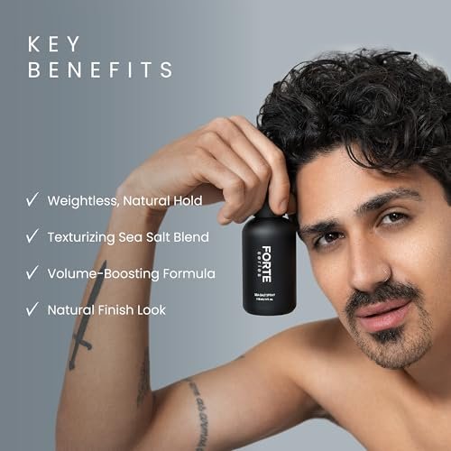Alex Costa Sea-Salt Spray by Forte Series – Volumizing & Texturizing Hair Spray for Men, Beachy Surfer Hair, All Hair Types, 4 oz Avelisse