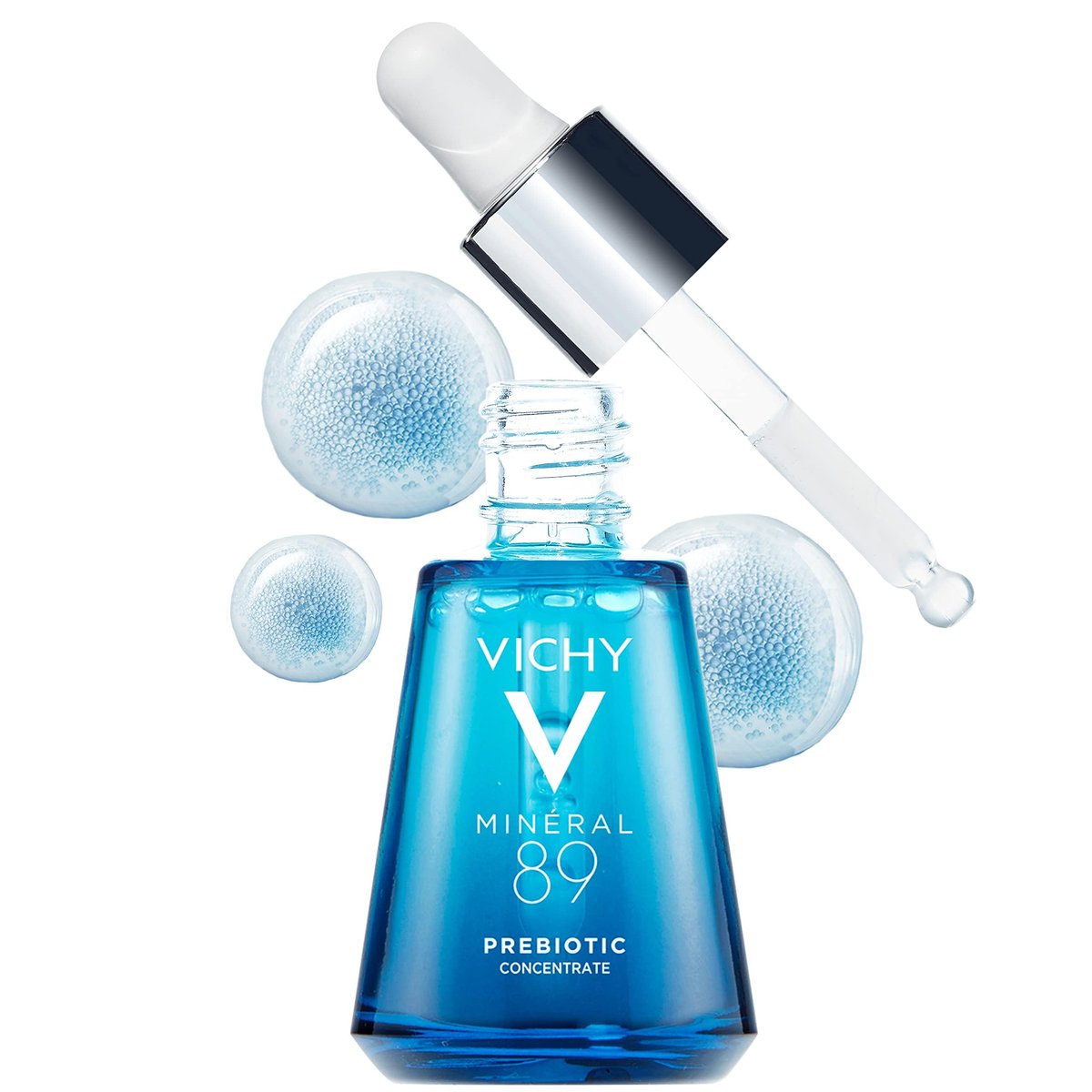 Vichy Mineral 89 Prebiotic Defense & Recovery Concentrate - Niacinamide Serum for Face, Skin Barrier Repair with Antioxidants, Pore Minimizer & Hydrating Serum for Dull, Dry Skin - görsel 1