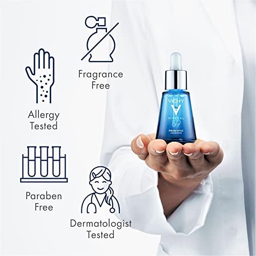 Vichy Mineral 89 Prebiotic Defense & Recovery Concentrate - Niacinamide Serum for Face, Skin Barrier Repair with Antioxidants, Pore Minimizer & Hydrating Serum for Dull, Dry Skin - görsel 8