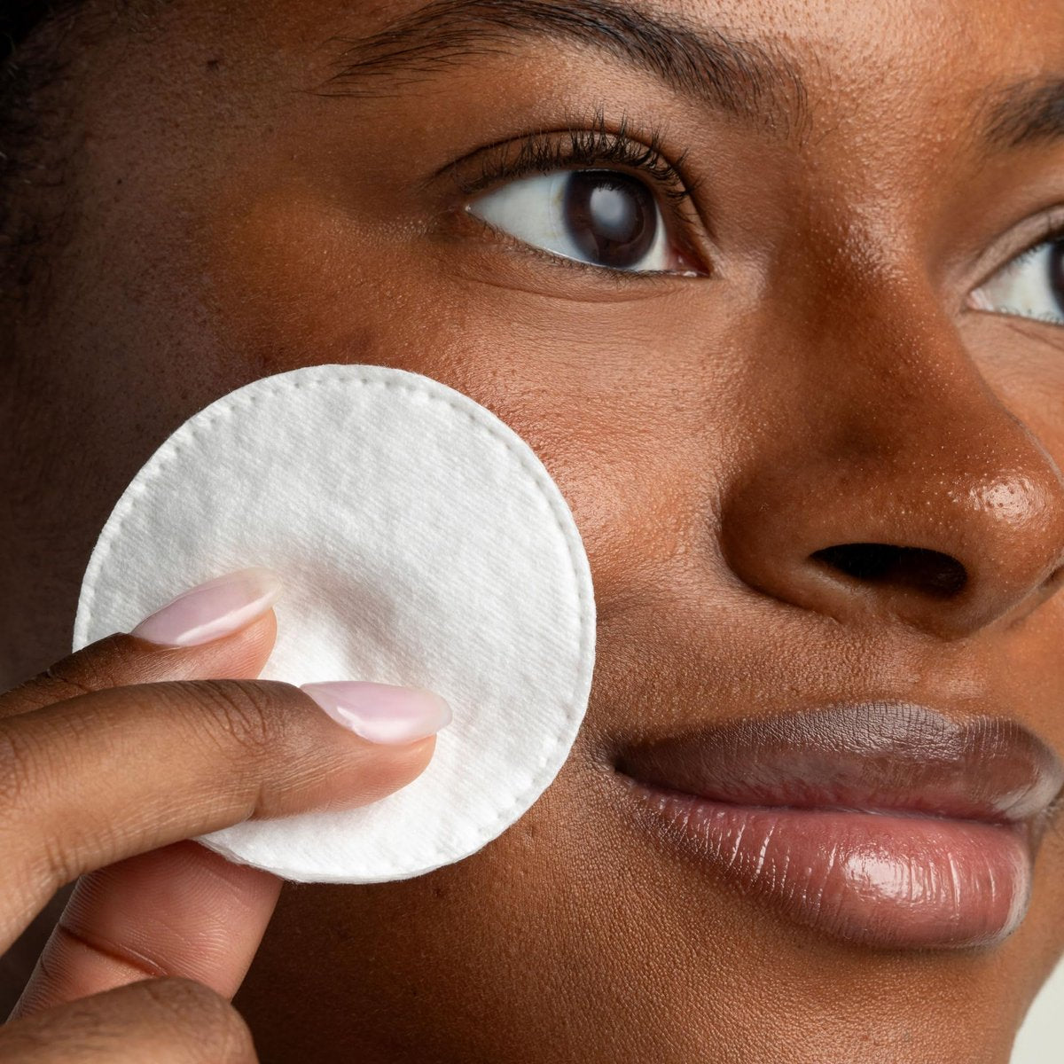 Cliganic Organic Cotton Rounds for Face (100 Count) - Hypoallergenic, Lint-Free Makeup Remover Pads - görsel 4
