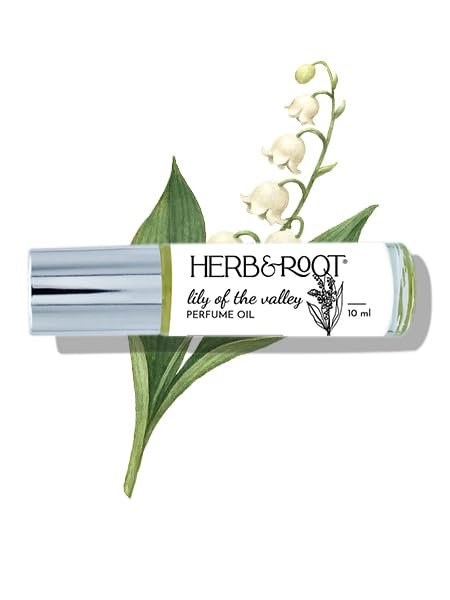 Herb & Root Lily of the Valley Perfume for Women Oil Roll On – Light, Fresh Muguet Fragrance, Long-Lasting, Alcohol-Free Scent Avelisse