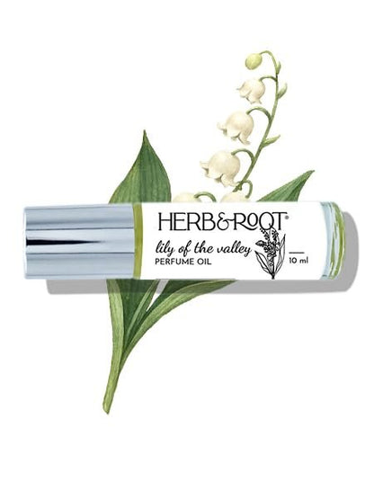 Herb & Root Lily of the Valley Perfume for Women Oil Roll On – Light, Fresh Muguet Fragrance, Long-Lasting, Alcohol-Free Scent Avelisse