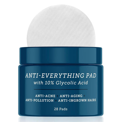 Oars + Alps Anti Everything Pads & Blackhead Remover - Facial Cleanser & Exfoliator with 10% Glycolic & Salicylic Acids for All Skin Types, 28 Count Avelisse