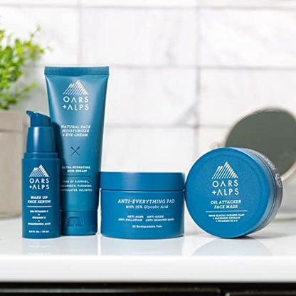 Oars + Alps Anti Everything Pads & Blackhead Remover - Facial Cleanser & Exfoliator with 10% Glycolic & Salicylic Acids for All Skin Types, 28 Count Avelisse