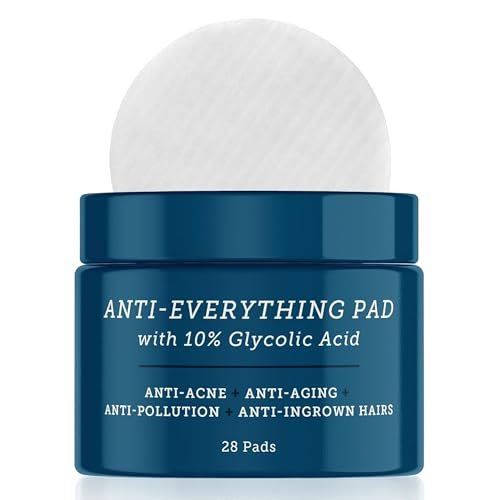 Oars + Alps Anti Everything Pads & Blackhead Remover - Facial Cleanser & Exfoliator with 10% Glycolic & Salicylic Acids for All Skin Types, 28 Count Avelisse