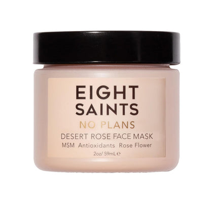 Eight Saints No Plans Clay Face Mask – Pore Reducing Facial Clay Mask for Blemishes, Acne, Oil & Impurities with MSM, Antioxidants & Rose Flower, 2 oz Avelisse