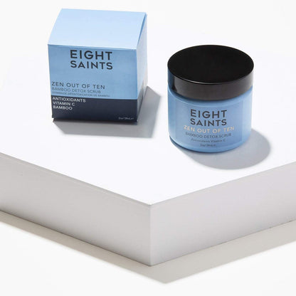 Eight Saints Zen Out Of Ten Bamboo Detox Face Scrub - Daily Exfoliating Facial Scrub with Bamboo Fibers, Vitamin C & Aloe Vera, Unclogs Pores, Blackheads, Blemishes, and Dull Skin, 2 oz Avelisse