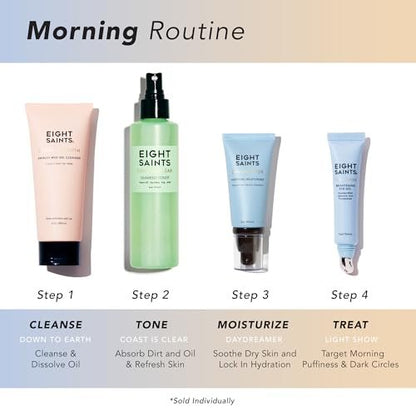 Eight Saints Daydreamer Soothing Anti Aging Face Moisturizer, Fast Absorbing Oil Free Face Lotion With Hyaluronic Acid & Vitamin E, and Sunflower Oil, Hydrating Daily Facial Moisturizer, 2 Ounces Avelisse