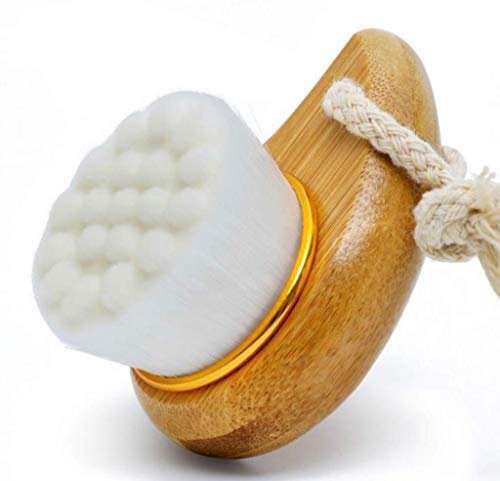 BeNat. Facial Bamboo Wood Handle Cleansing Brush – Extra-Soft Fiber Facial Brush, White - görsel 12