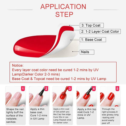 VENALISA 2 Pcs 15ml Gel Nail Polish Base and Top Coat Set - No Wipe High Gloss Long Lasting Tempered Top Coat Soak Off LED Gel Kit
