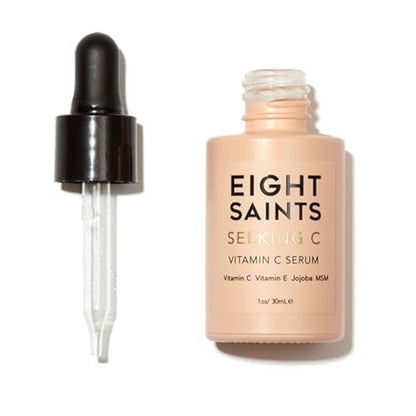 Eight Saints Vitamin C Serum for Face – Anti Aging, Brightening, Hydrating Serum with Hyaluronic Acid, Vitamin E, Aloe Vera & Jojoba Oil – for Dark Spots, Fine Lines & Wrinkles – 1 oz Avelisse