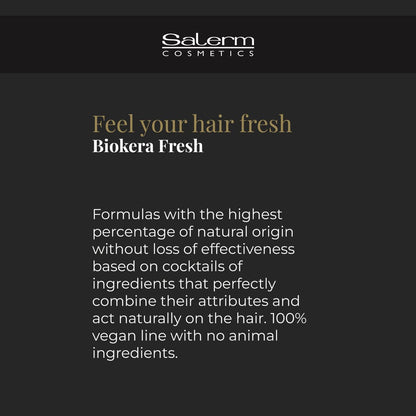 SALERM Biokera Fresh Violet Purple Shampoo - Toning Shampoo for Blonde, Gray, Highlighted, and Bleached Hair - Sulfate-Free & Paraben-Free - 300 ml