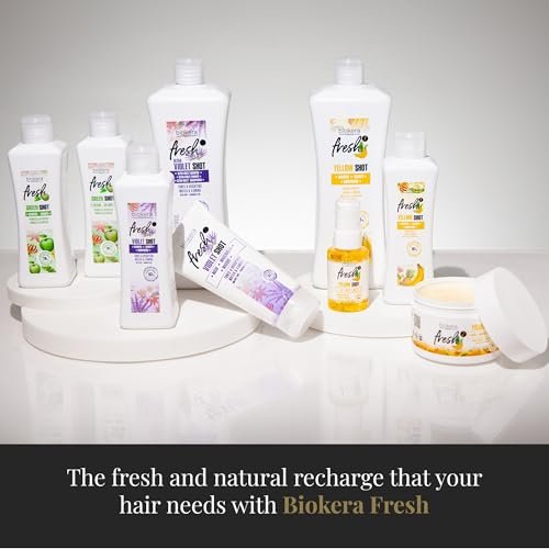SALERM Biokera Fresh Violet Purple Shampoo - Toning Shampoo for Blonde, Gray, Highlighted, and Bleached Hair - Sulfate-Free & Paraben-Free - 300 ml - görsel 12