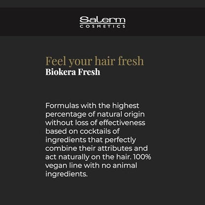 SALERM Biokera Fresh Violet Purple Shampoo - Toning Shampoo for Blonde, Gray, Highlighted, and Bleached Hair - Sulfate-Free & Paraben-Free - 300 ml
