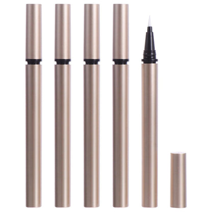 5-Pack Refillable Empty Eyeliner Tubes – DIY Liquid Eyeliner Pen Set (Gold, 13cm)