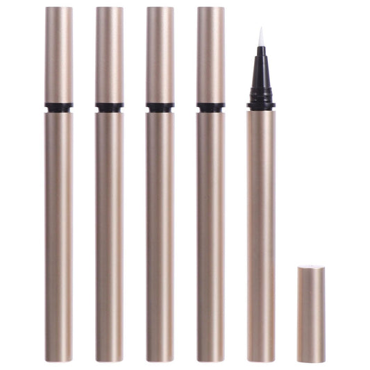 5-Pack Refillable Empty Eyeliner Tubes – DIY Liquid Eyeliner Pen Set (Gold, 13cm)