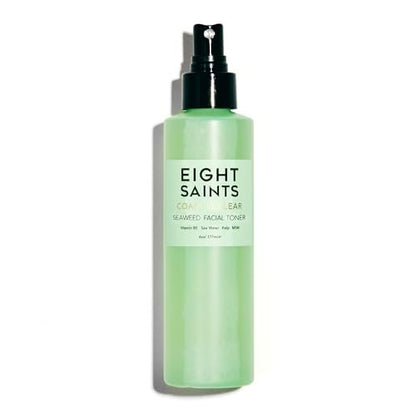 Eight Saints Coast is Clear Seaweed Anti Aging Face Toner - Alcohol Free, Minimizes Pores & Redness, with Witch Hazel & Kelp, 6 oz