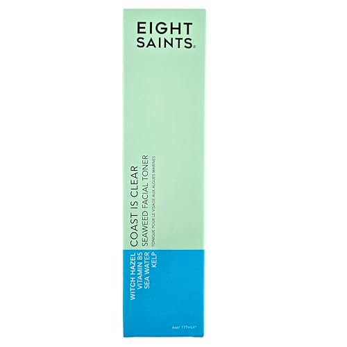 Eight Saints Coast is Clear Seaweed Anti Aging Face Toner - Alcohol Free, Minimizes Pores & Redness, with Witch Hazel & Kelp, 6 oz - görsel 15