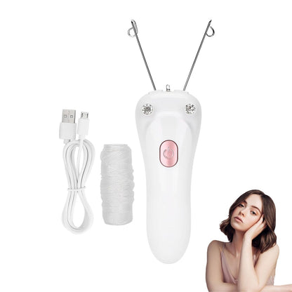 Betued Electric Threading Epilator - USB Rechargeable Hair Removal Device for Face & Body, Pink Avelisse