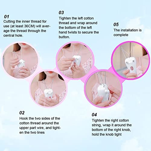Betued Electric Threading Epilator - USB Rechargeable Hair Removal Device for Face & Body, Pink Avelisse