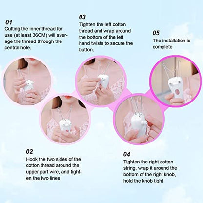 Betued Electric Threading Epilator - USB Rechargeable Hair Removal Device for Face & Body, Pink Avelisse