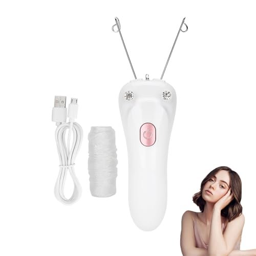 Betued Electric Threading Epilator - USB Rechargeable Hair Removal Device for Face & Body, Pink Avelisse