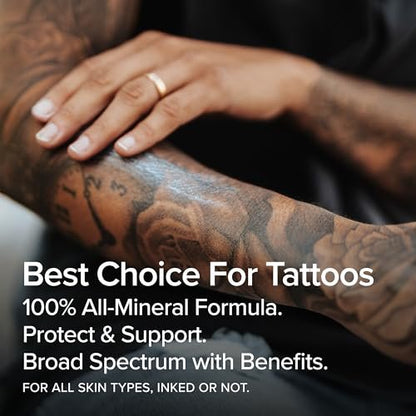Mad Rabbit Defend Tattoo Sunscreen SPF 30 Mineral Lotion – Tattoo Fade Protection & Moisturizer (3.4 oz) Avelisse