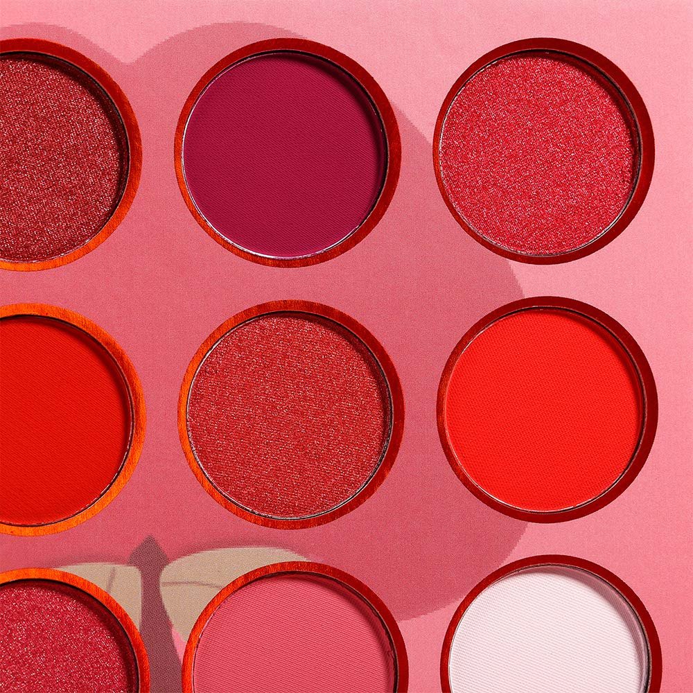 Afflano Red Eyeshadow Palette - 12 Ultra-Pigmented Matte & Shimmer Shades | Cruelty-Free Warm Fall Sunset Pink Goth Red Eye Shadow - görsel 9