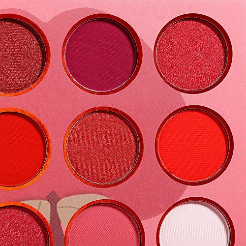 Afflano Red Eyeshadow Palette - 12 Ultra-Pigmented Matte & Shimmer Shades | Cruelty-Free Warm Fall Sunset Pink Goth Red Eye Shadow - görsel 10