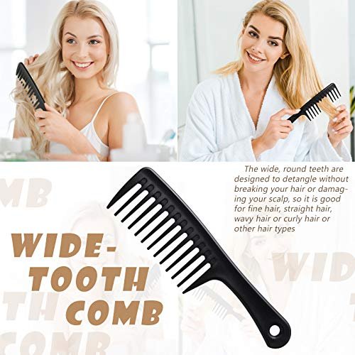 Patelai 3-Piece Hair Pick Comb Set – Wide-Tooth Afro Comb for Men, Carbon Fiber Detangling Styling Tool for Thick Curly Hair & Beard - görsel 12
