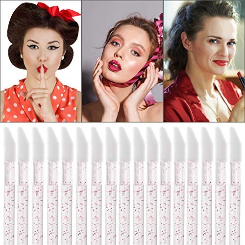 300 Count Disposable Lip Brushes - Pink Crystal Lipstick Applicator Wands, Nylon Bristles, Bulk Pack - görsel 14